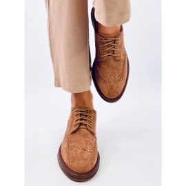 Mocassini con tacco Vedra Camel marrone 1