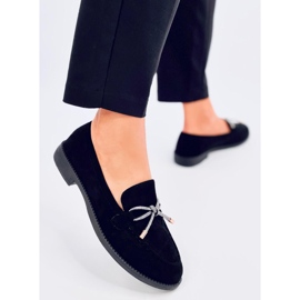 Saras Mocassini da donna in camoscio colore nero 2