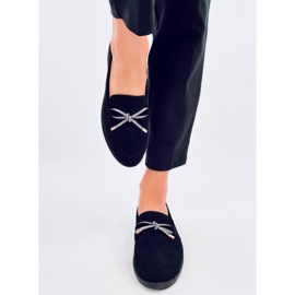 Saras Mocassini da donna in camoscio colore nero 1