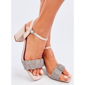 Sandali con tacco alto di Dash Nude beige 1