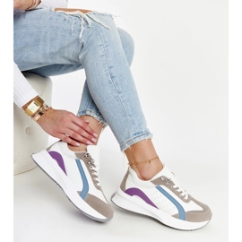 Sneakers multicolori sulla piattaforma Taima bianca 1
