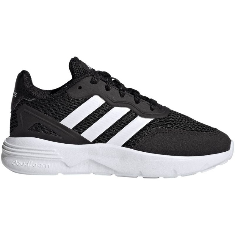 Scarpe Adidas Nebzed Lifestyle Lace Running Jr HQ6144 nero 1