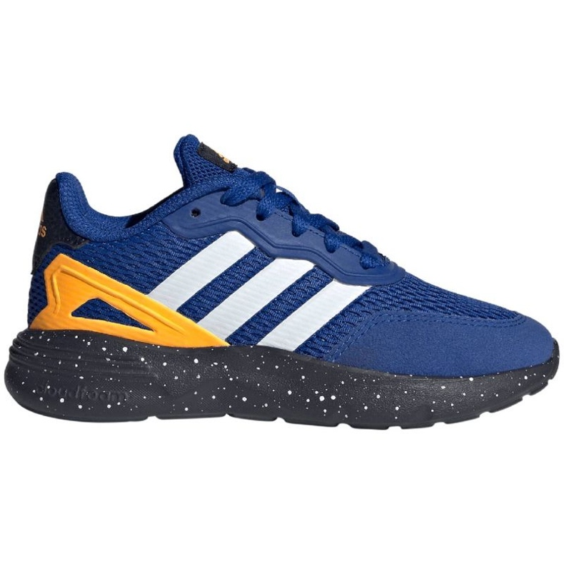 Scarpe Adidas Nebzed Lifestyle Lace Running Jr ID2456 blu 1