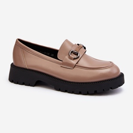 Vinceza Mocassini Donna in Ecopelle Beige Ledda 2