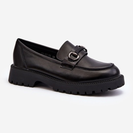 Vinceza Mocassini da Donna in Ecopelle Nero Ledda 1