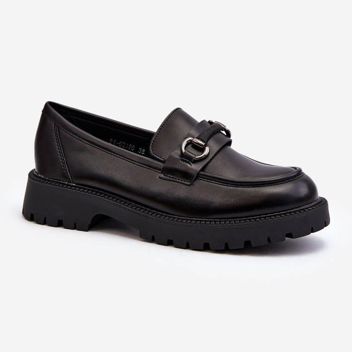 Vinceza Mocassini da Donna in Ecopelle Nero Ledda 1