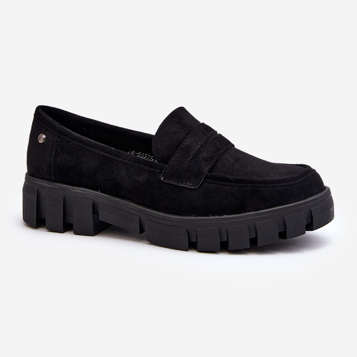 Vinceza Mocassini da Donna in Eco Pelle Scamosciata Neri di Seravisa nero 1