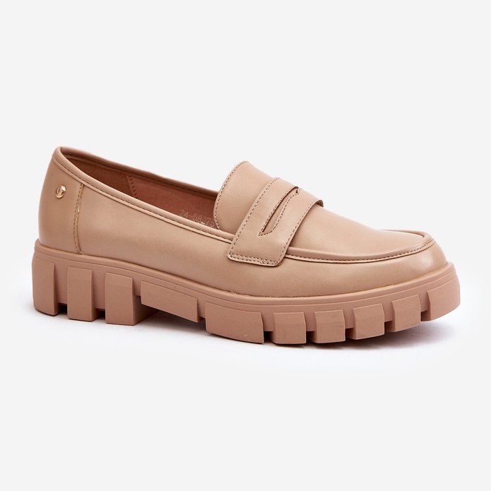 Vinceza Mocassini da Donna in Ecopelle Beige Seravisa 1