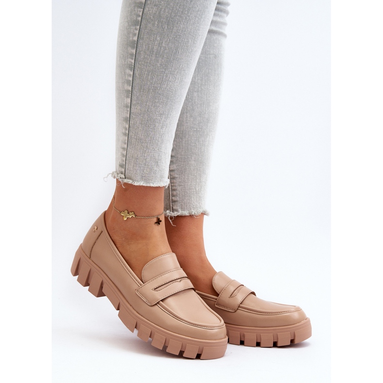 Vinceza Mocassini da Donna in Ecopelle Beige Seravisa 2