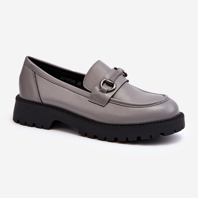 Vinceza Mocassini da Donna in Ecopelle Grigio Ledda 2