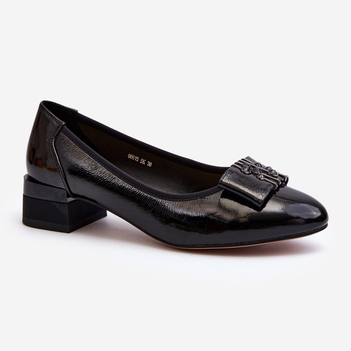 Vinceza Décolleté Ilvanna in vernice nera nero 1