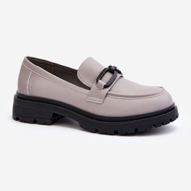 Vinceza Mocassini da Donna in Pelle Naturale Grigio Imbleria 1