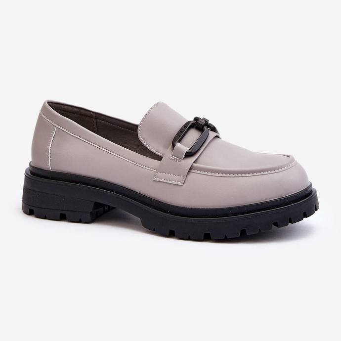 Vinceza Mocassini da Donna in Pelle Naturale Grigio Imbleria 1