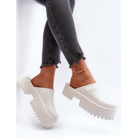 Infradito da donna con suola massiccia Big Star NN274015 Bianco 1