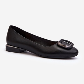 Ballerine con fibbia Sergio Leone BL203 Nero 1