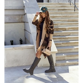 S.Barski Stivali da donna dell'esercito verde 1