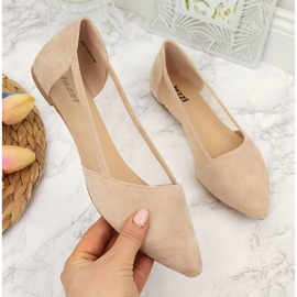 Ballerine spitz beige da donna eVento 1