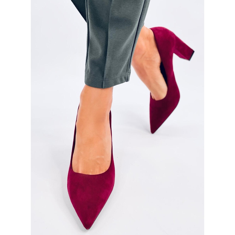Décolleté a stiletto Verizon Wine rosso 1