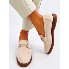 Mocassini da donna in camoscio States Beige 1