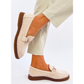 Mocassini da donna in camoscio States Beige 2