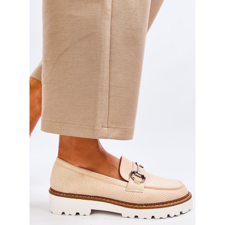 Mocassini da donna Clays Beige 1