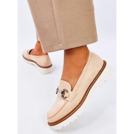 Mocassini da donna Clays Beige 2