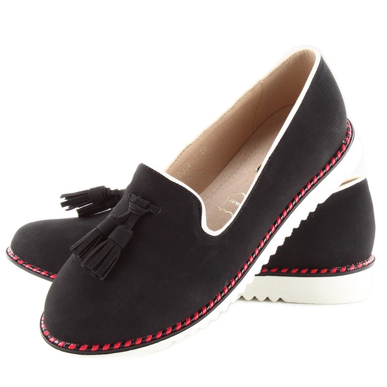 Mocassini Lordsy con rifiniture 9014 Nero 2
