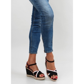 Sandali con zeppa Tomy 1234 neri nero 1