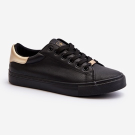 Sneakers da Donna in Ecopelle Nera Tiraelle nero 2