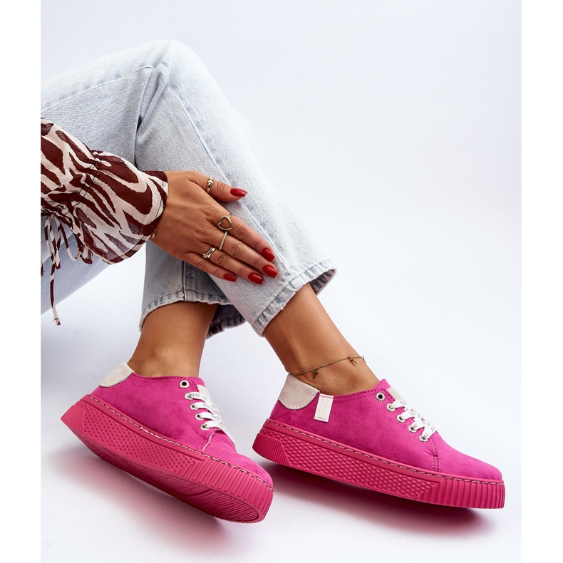Sneakers da donna Memory Foam System Big Star NN276004 Fucsia rosa 1