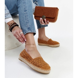 Espadrillas in pizzo marrone sulla piattaforma Samra 1