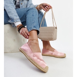 Espadrillas lucide rosa chiaro con plateau Caithlin 1