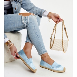 Espadrillas celesti con lucentezza sulla piattaforma Caithlin blu 1