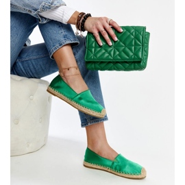 Espadrillas verdi lucide con plateau Caithlin verde 1