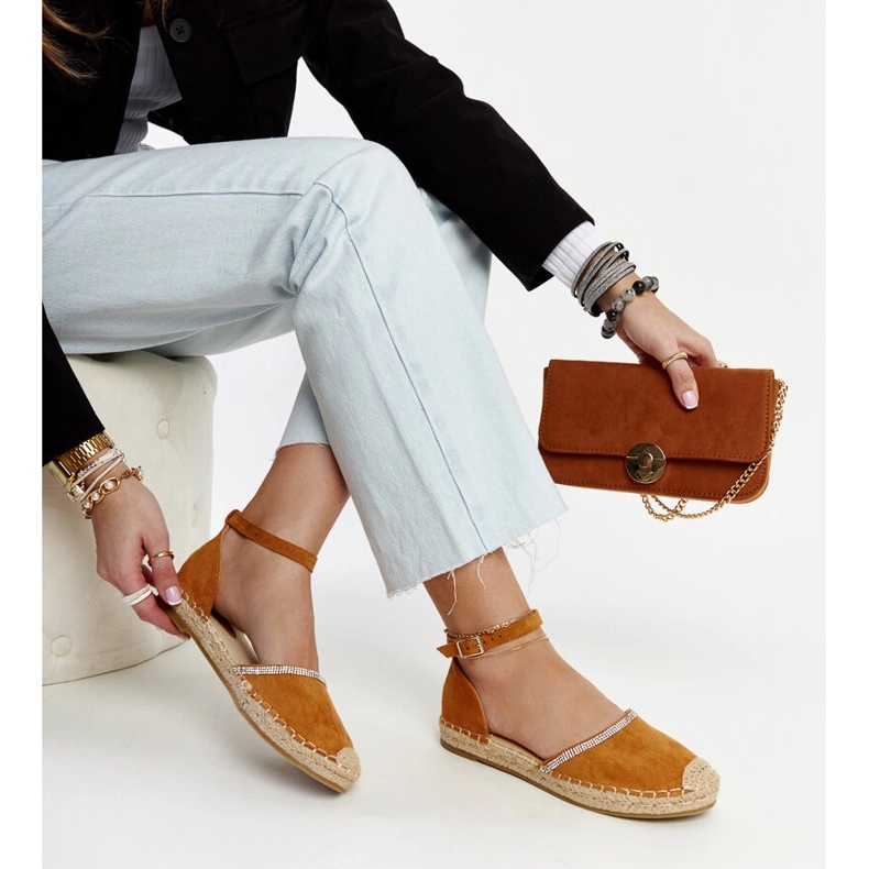 Espadrillas marroni con decorazione Aydan marrone 1