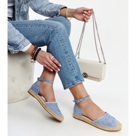 Espadrillas blu con decorazione Aydan 1