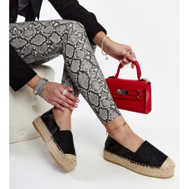 Espadrillas nere con plateau Danica nero 1