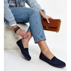 Sneakers Peony traforate blu navy 1