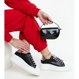 Sneakers nere sulla piattaforma GOE NN2N4034 nero 1