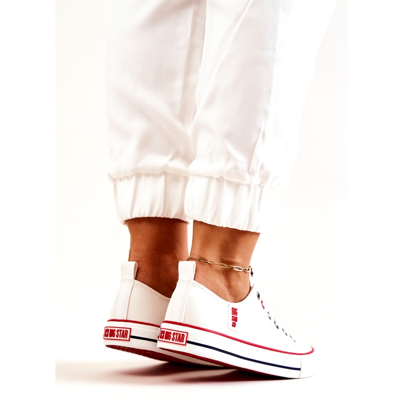 Sneakers in pelle Big Star JJ274130 Bianche bianco 3
