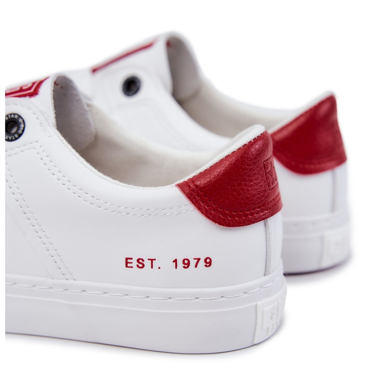 Sneakers da Uomo in Ecopelle Big Star JJ174106 Bianco e Rosso 3