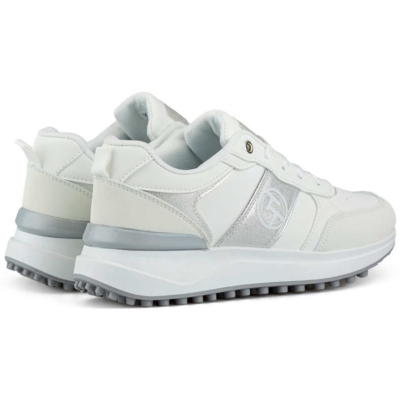 Comode sneakers bianche da donna per l'uso quotidiano bianca 1