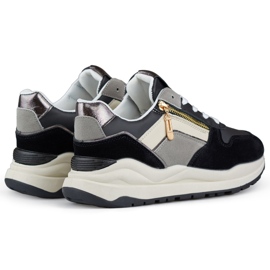Scarpe sportive casual da donna, scarpe da ginnastica nere nero 1