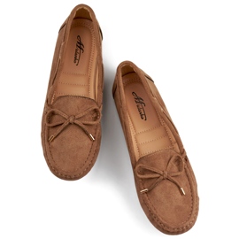 Mocassini da donna casual, pelle scamosciata, mocassini da donna comodi beige 1