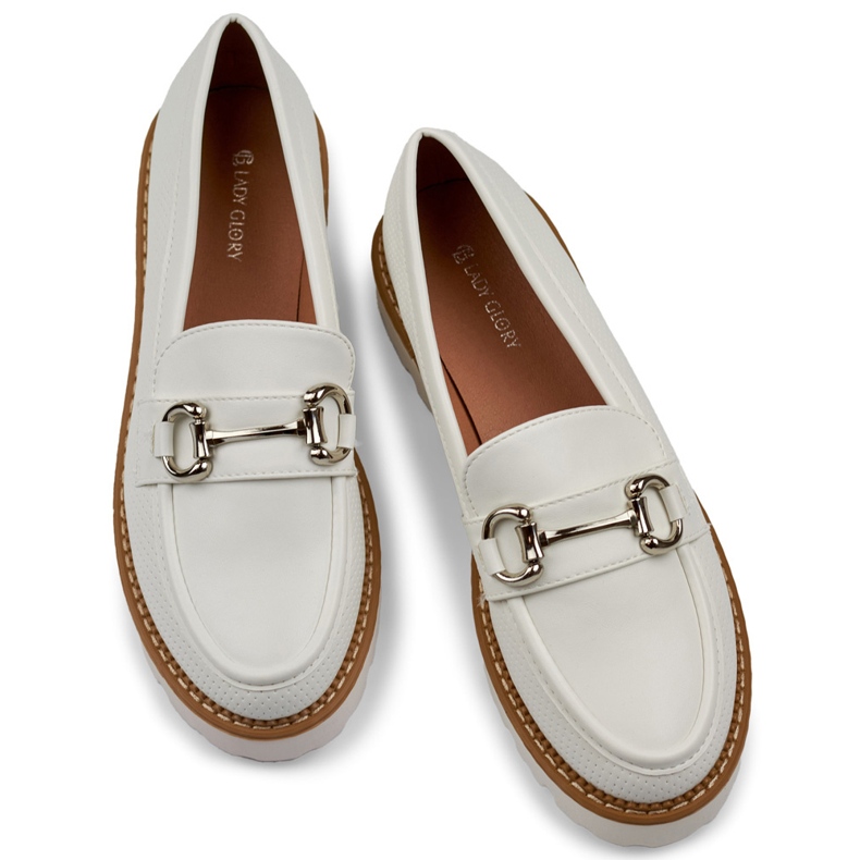 Scarpe platform da donna bianche bianco 1