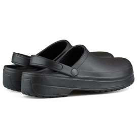 Infradito Kroksy lunghe di colore nero 1