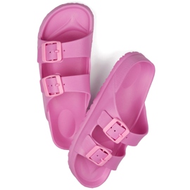 Infradito rosa con due fibbie 1