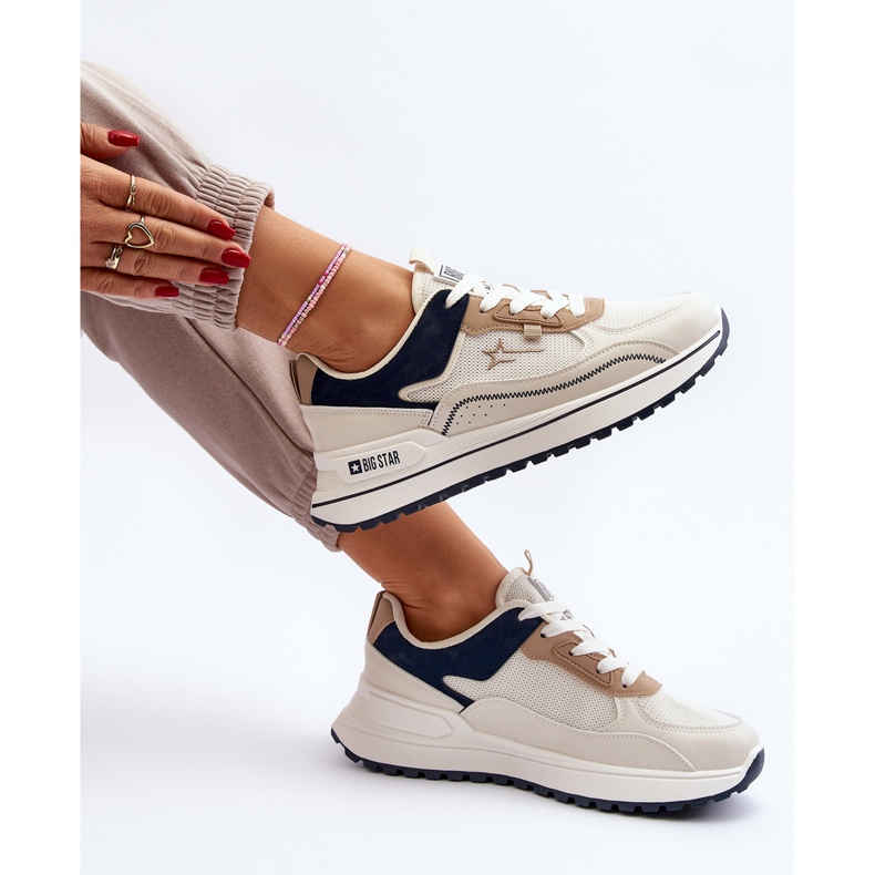 Sneakers da Donna Big Star NN274A092 Beige 1