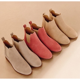 Marco Shoes Stivaletti Chelsea scamosciati con gomma 2210B-813-1 beige 2