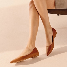 Marco Shoes Ballerine sottili marrone 1